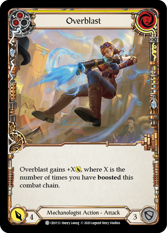 Overblast (Yellow) [Crucible of War 1st Edition] 1st Edition Normal