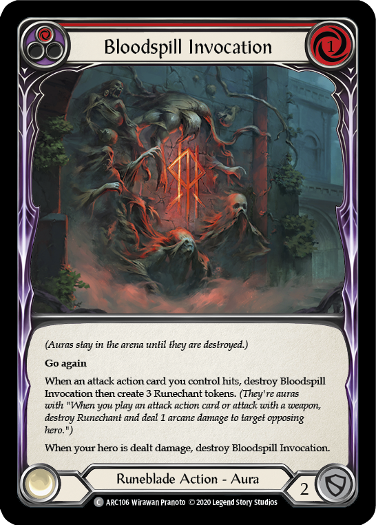 Bloodspill Invocation (Red) [Arcane Rising Unlimited] Unlimited Normal