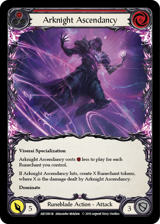 Arknight Ascendancy [Arcane Rising 1st Edition] 1st Edition Rainbow Foil