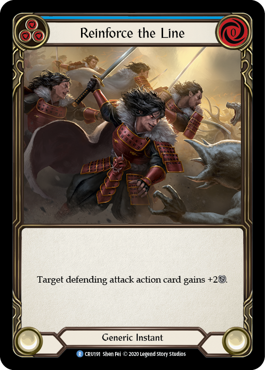 Reinforce the Line (Blue) [Crucible of War 1st Edition] 1st Edition Normal