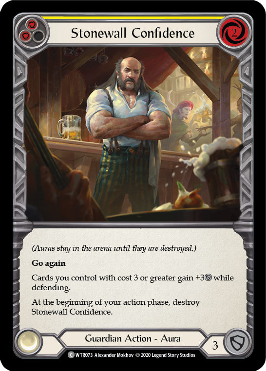 Stonewall Confidence (Yellow) [Welcome to Rathe Unlimited] Unlimited Rainbow Foil