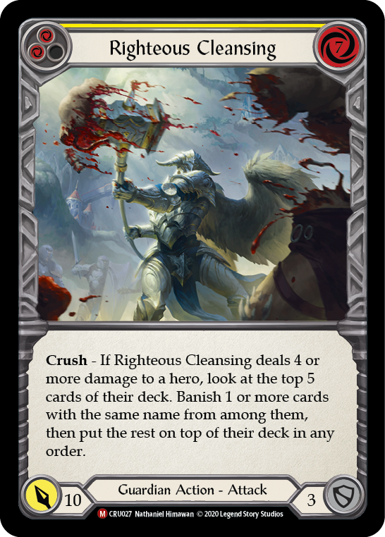 Righteous Cleansing [Crucible of War 1st Edition] 1st Edition Normal