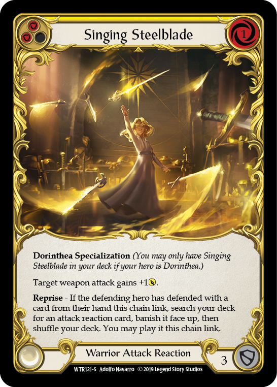 Singing Steelblade [Welcome to Rathe 1st Edition] Alpha Print Rainbow Foil