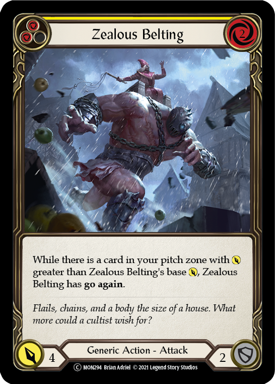 Zealous Belting (Yellow) [Monarch Unlimited] Unlimited Normal