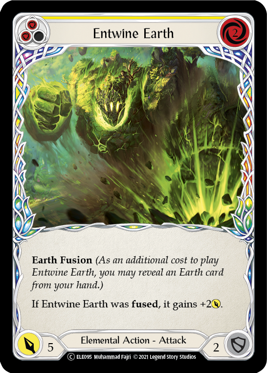 Entwine Earth (Yellow) [Tales of Aria Unlimited] Unlimited Rainbow Foil
