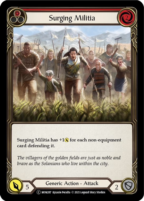 Surging Militia (Red) [Monarch Unlimited] Unlimited Normal