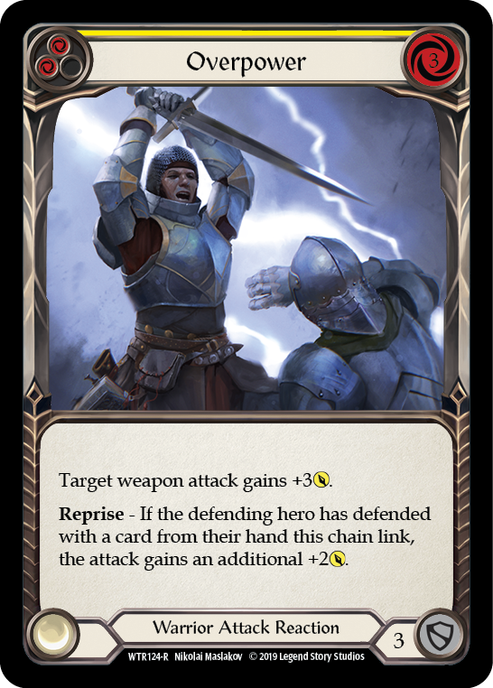 Overpower (Yellow) [Welcome to Rathe 1st Edition] Alpha Print Rainbow Foil