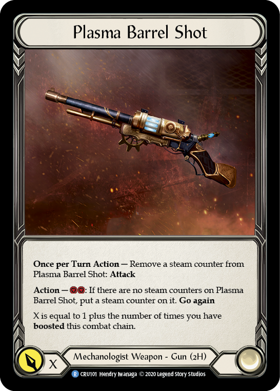 Plasma Barrel Shot [Crucible of War 1st Edition] 1st Edition Cold Foil