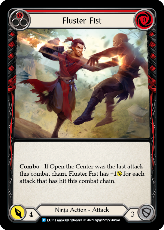Fluster Fist (Red) [Outsiders] (Katsu Blitz Deck)