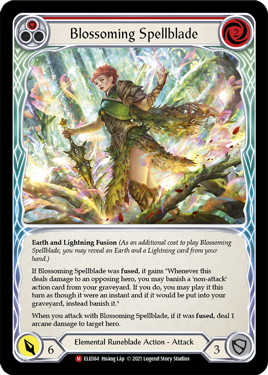 Blossoming Spellblade [Tales of Aria 1st Edition] 1st Edition Rainbow Foil