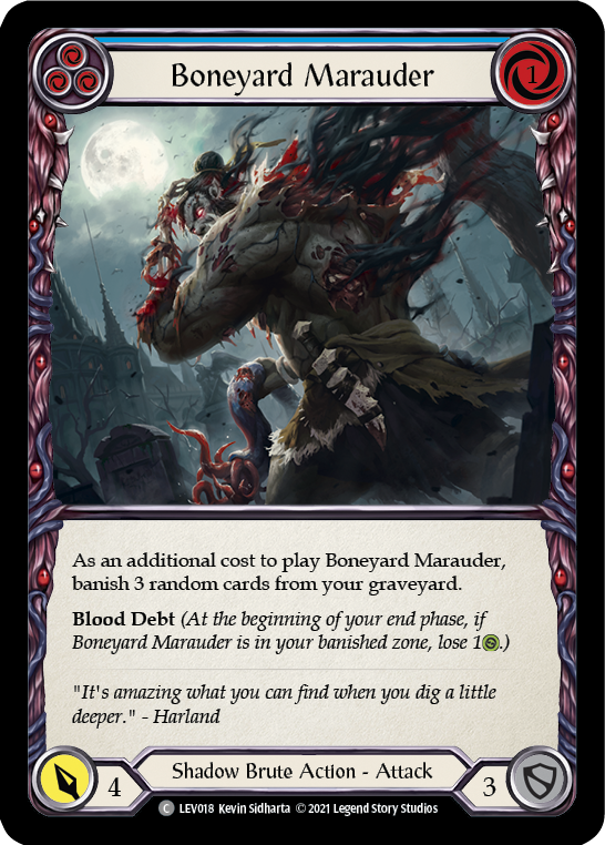 Boneyard Marauder (Blue) [Monarch Blitz Deck]