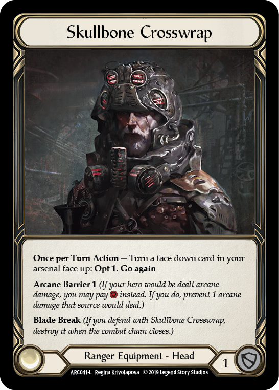 Skullbone Crosswrap [Arcane Rising 1st Edition] 1st Edition Cold Foil