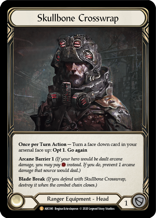 Skullbone Crosswrap [Arcane Rising Unlimited] Unlimited Rainbow Foil