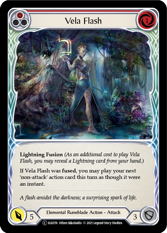 Vela Flash (Red) [Tales of Aria Unlimited] Unlimited Rainbow Foil