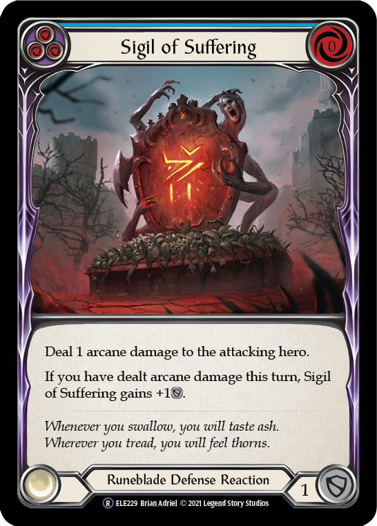 Sigil of Suffering (Blue) [Tales of Aria Unlimited] Unlimited Rainbow Foil