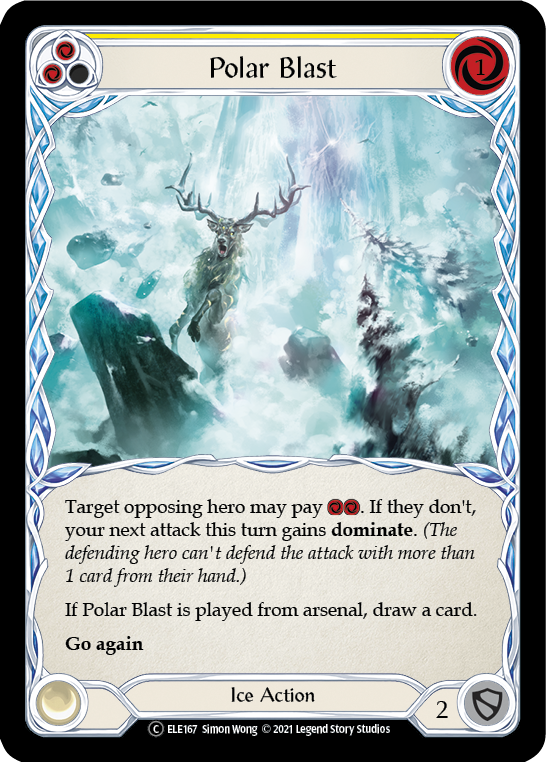Polar Blast (Yellow) [Tales of Aria Unlimited] Unlimited Rainbow Foil