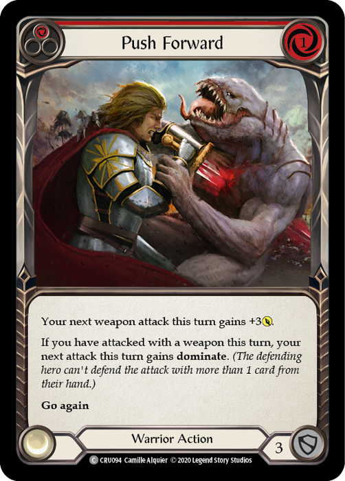 Push Forward (Red) [Crucible of War 1st Edition] 1st Edition Normal