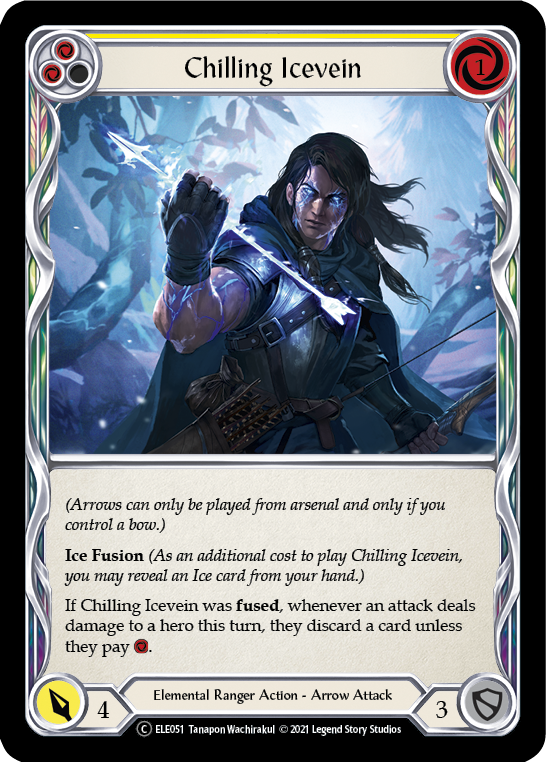 Chilling Icevein (Yellow) [Tales of Aria Unlimited] Unlimited Rainbow Foil