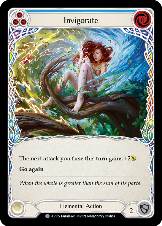 Invigorate (Blue) [Tales of Aria 1st Edition] 1st Edition Rainbow Foil