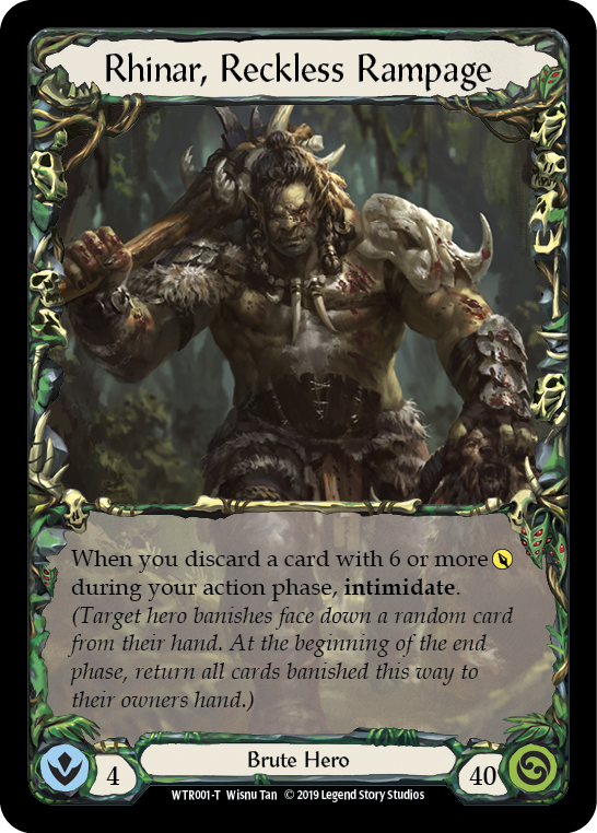 Harmonized Kodachi // Rhinar, Reckless Rampage [Welcome to Rathe 1st Edition] Alpha Print Normal