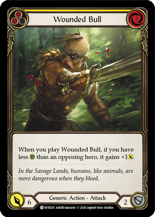 Wounded Bull (Yellow) [Welcome to Rathe Unlimited] Unlimited Rainbow Foil