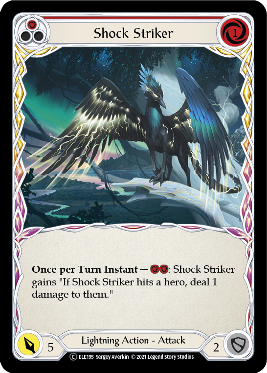 Shock Striker (Red) [Tales of Aria Unlimited] Unlimited Rainbow Foil