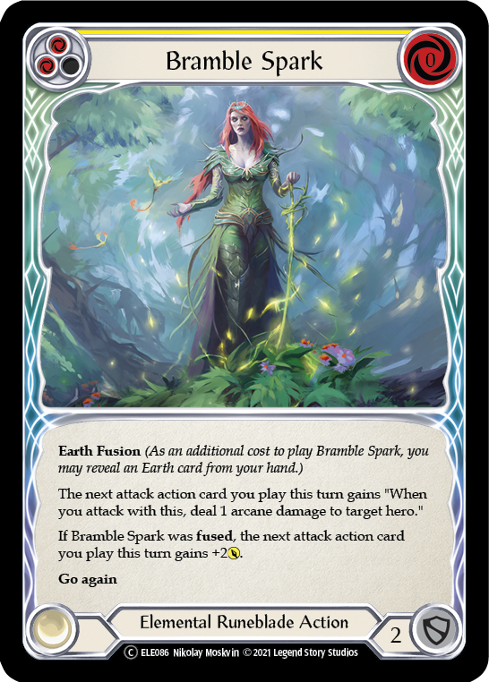 Bramble Spark (Yellow) [Tales of Aria Unlimited] Unlimited Rainbow Foil