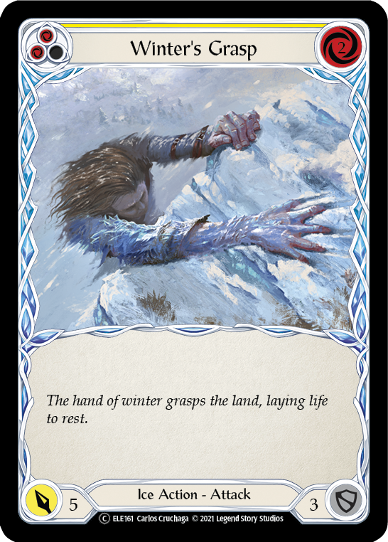 Winter's Grasp (Yellow) [Tales of Aria Unlimited] Unlimited Rainbow Foil
