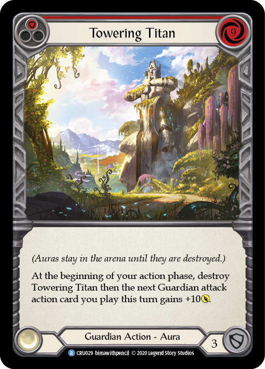 Towering Titan (Red) [Crucible of War 1st Edition] 1st Edition Normal