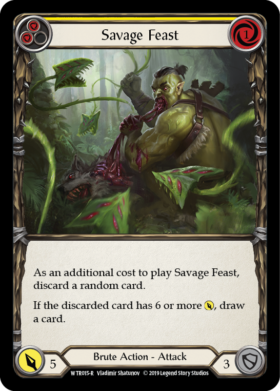 Savage Feast (Yellow) [Welcome to Rathe 1st Edition] Alpha Print Normal
