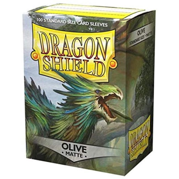 DRAGON SHIELD SLEEVES MATTE OLIVE 100CT