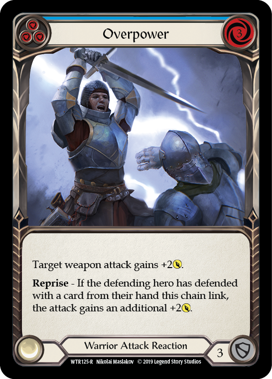Overpower (Blue) [Welcome to Rathe 1st Edition] Alpha Print Normal