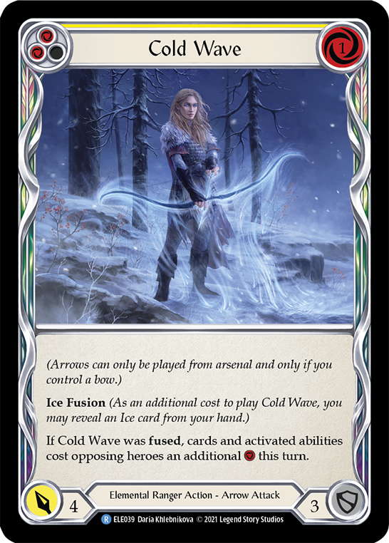 Cold Wave (Yellow) [Tales of Aria 1st Edition] 1st Edition Rainbow Foil