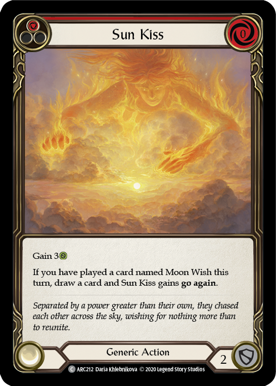 Sun Kiss (Red) [Arcane Rising Unlimited] Unlimited Rainbow Foil