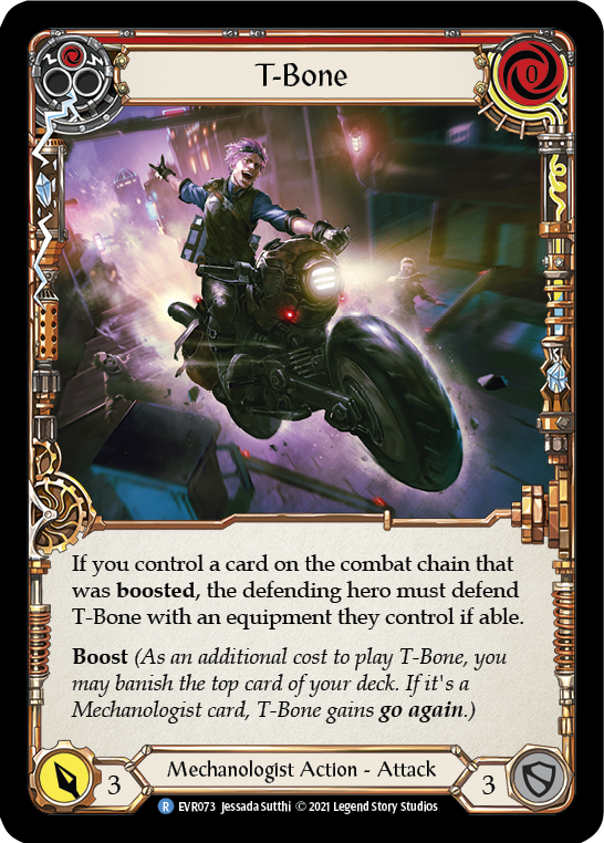 T-Bone (Red) [Everfest] 1st Edition Rainbow Foil