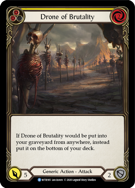 Drone of Brutality (Yellow) [Welcome to Rathe Unlimited] Unlimited Rainbow Foil
