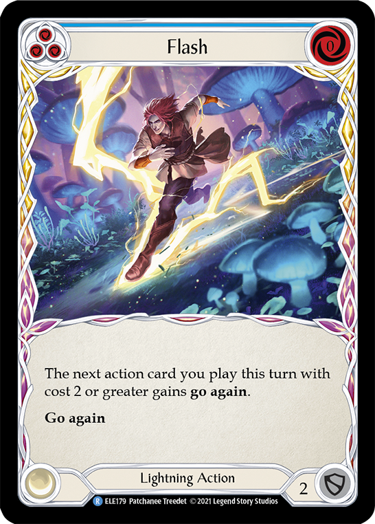 Flash (Blue) [Tales of Aria 1st Edition] 1st Edition Rainbow Foil