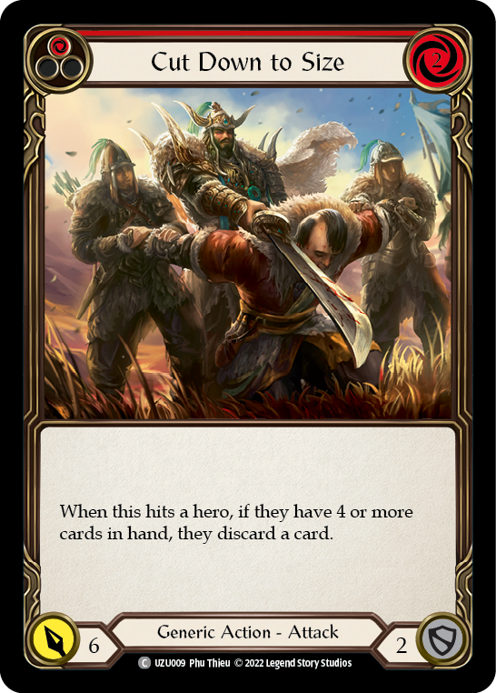 Cut Down to Size (Red) [Outsiders] (Uzuri Blitz Deck)