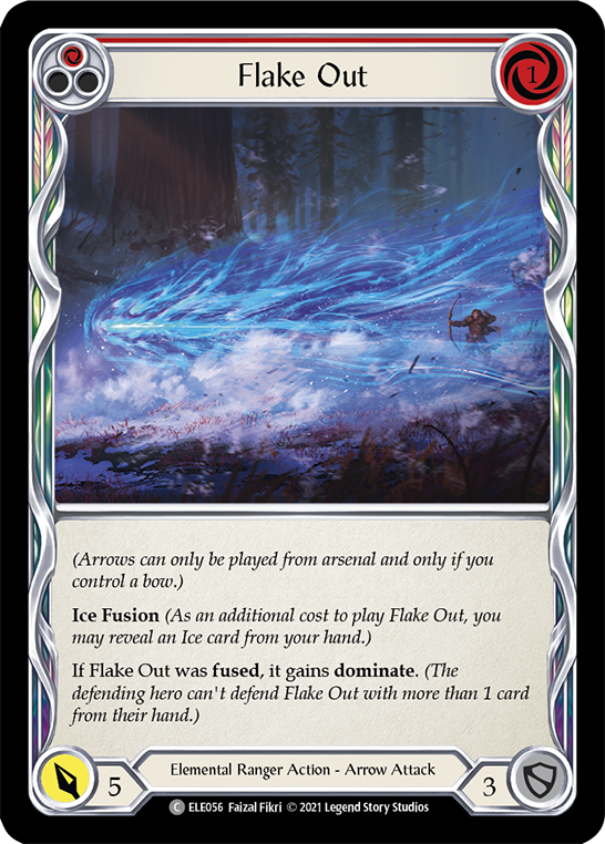 Flake Out (Red) [Tales of Aria 1st Edition] 1st Edition Rainbow Foil