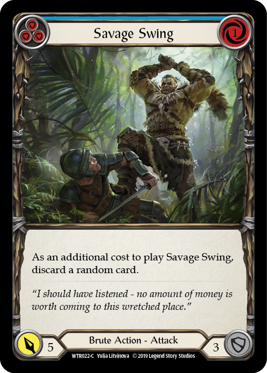 Savage Swing (Blue) [Welcome to Rathe 1st Edition] Alpha Print Normal