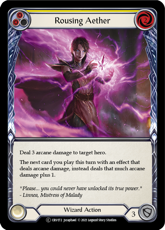 Rousing Aether (Yellow) [Crucible of War Unlimited] Unlimited Rainbow Foil