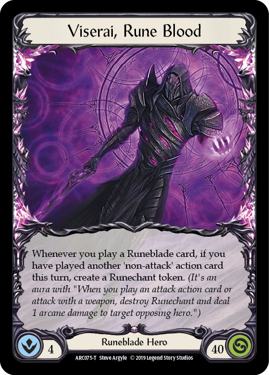 Viserai // Viserai, Rune Blood [Arcane Rising 1st Edition] 1st Edition Normal