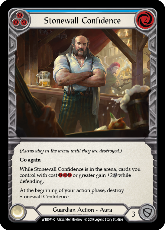 Stonewall Confidence (Blue) [Welcome to Rathe 1st Edition] Alpha Print Normal