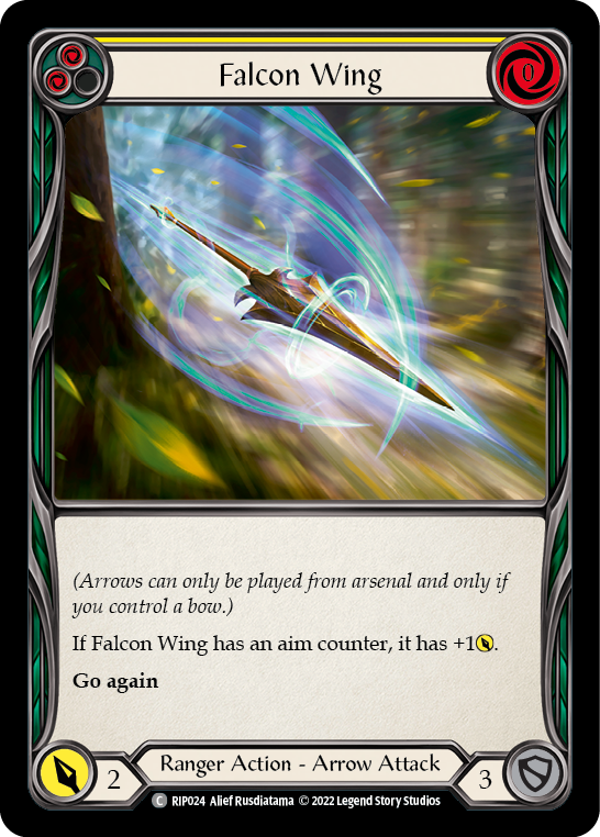 Falcon Wing (Yellow) [Outsiders] (Riptide Blitz Deck)