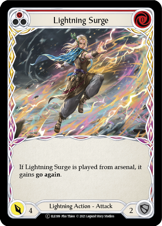Lightning Surge (Red) [Tales of Aria Unlimited] Unlimited Rainbow Foil