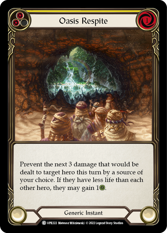 Oasis Respite (Yellow) [Uprising] Rainbow Foil