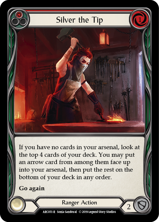 Silver the Tip (Red) [Arcane Rising 1st Edition] 1st Edition Normal