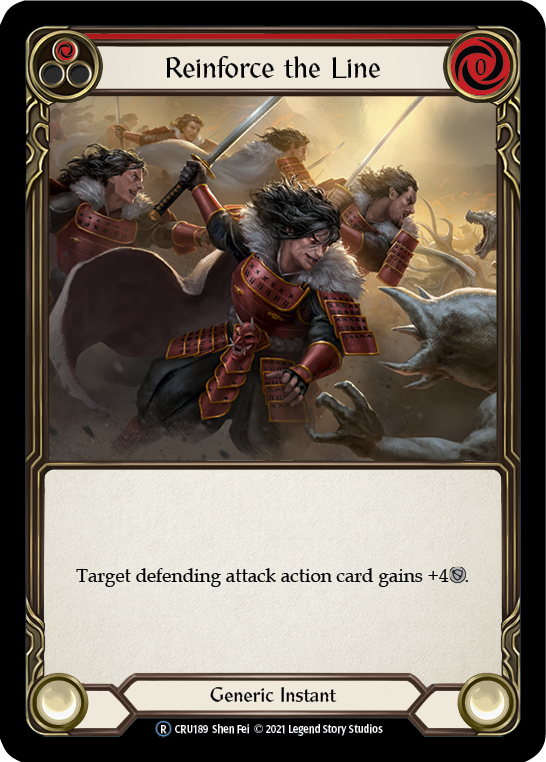 Reinforce the Line (Red) [Crucible of War Unlimited] Unlimited Rainbow Foil