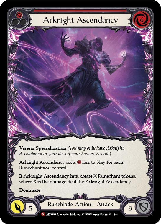 Arknight Ascendancy [Arcane Rising Unlimited] Unlimited Rainbow Foil