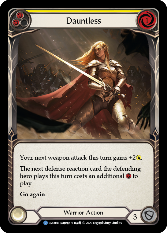 Dauntless (Yellow) [Crucible of War 1st Edition] 1st Edition Rainbow Foil